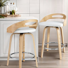 Load image into Gallery viewer, Ashwood Wooden Counter Stool (Set of 2) White 64cm