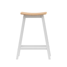 Load image into Gallery viewer, Archie Wooden Counter Stool Backless (Set of 2) White 64cm