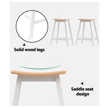 Load image into Gallery viewer, Archie Wooden Counter Stool Backless (Set of 2) White 64cm