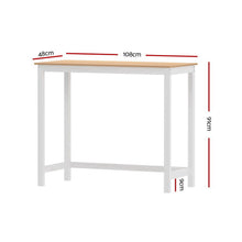 Load image into Gallery viewer, Archie Wooden Bar Table White