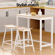 Load image into Gallery viewer, Archie Wooden Bar Table Set White